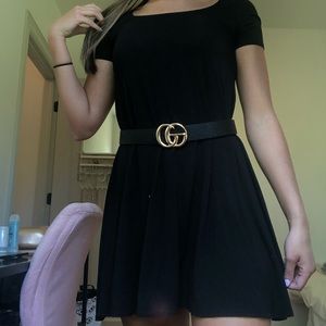 Black T-shirt dress
